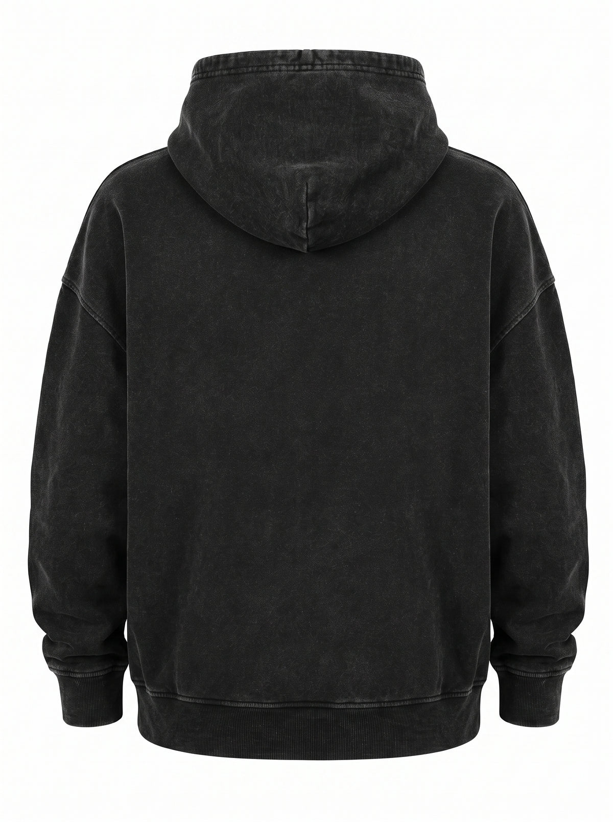 Polerón Negro Boxy Fit